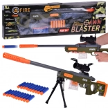 Pușcă de lunetist din spumă, mare, cu optică și încărcător