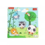 Puzzle din lemn FISHER-PRICE junglă, 5 piese