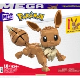 set de construcție MEGA POKÉMON jumbo Eevee 28 cm (824 piese)