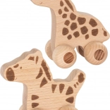 Animale safari pe roți pentru împins