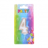 Lumânare de petrecere nr. 4 aurie