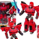 Roboți auto 2 în 1 transformator sport roșu