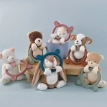 Jucărie de pluș Doudou cu inel gingival