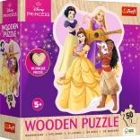Puzzle din lemn 50 piese Disney Prințese