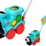 Trenuleț de împins cu mâner și sunete