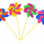Moară de vânt colorată din plastic 20 cm