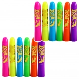 Set neon pentru pictura pe față - 12 buc