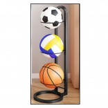 Suport metalic pentru mingi 3 niveluri negru