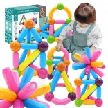 Set educațional magnetic Woopie, 38 piese