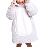 Pătură hanorac călduroasă cu glugă Iepure pentru copii