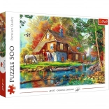 Puzzle 500 piese – căsuța de la râu TREFL