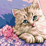 pictură cu diamante Ochii de pisică 30 × 40 cm – NORIMPEX