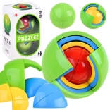 Puzzle logică 3D sferă – bilă colorată de tip joc de perspicacitate