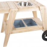Bucătărie exterioară din lemn pentru copii small foot – mud kitchen compactă și mobilă