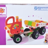 Eichhorn Constructor set de construcție din lemn 4‑în‑1 – camioane