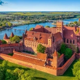 Puzzle 500 Piese - Vedere la Castelul Malbork, Polonia