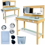 AXI bucătărie de joacă din lemn cu apă și nisip