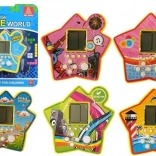 Joc electronic de buzunar Tetris în formă de stea – galben