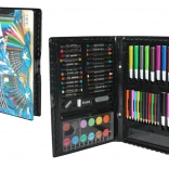 Set de artă în valiză, 67 de piese – motiv marin