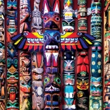 Puzzle EUROGRAPHICS Totemuri amerindiene 1000 piese