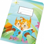 Caiet școlar A5 dictando 10 file Veverițe 12 mm