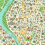 Puzzle Harta Seviliei 1000 piese Ravensburger