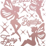 Aplikații termice reflectorizante cu zâne – coală mare 20 × 30 cm