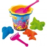 Set pentru nisip cu greblă 7 piese mix