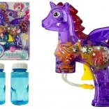 Pistol cu spumă de săpun unicorn mov