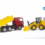 Camion basculant MAN și încărcător frontal FR130 Bruder