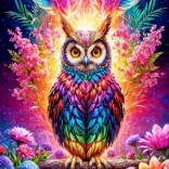 Enjoy puzzle bufniță neon 2000 piese