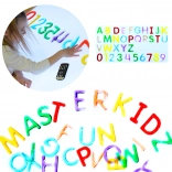 Masterkidz set de litere și cifre Montessori pentru mese luminoase (36 piese)