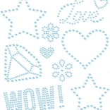 Autocolante termoadezive cu pietricele WOW