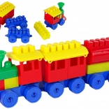 Trenul colorat K2 set de construcție 3 piese
