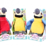 Papagal de pluș vorbitor pe baterii