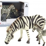 Set de 2 figurine de zebre cu pui de zebră Animale