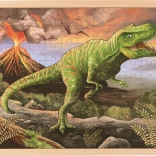 Puzzle din lemn T-Rex de la Goki