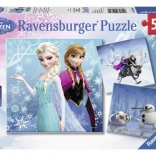 Puzzle Ravensburger Frozen: aventură de iarnă 3×49 piese