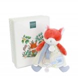 Set cadou Vulpea de pluș Romarin cu suport pentru suzetă