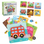 Puzzle din lemn Woopie vehicule Montessori FSC