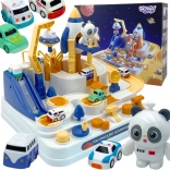 Pistă interactivă pentru mașinuțe Aventuri cosmice Panda