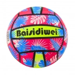 Minge de cauciuc cu frunze roz-albastru 24 cm