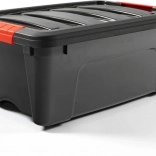 Cutie de depozitare din plastic 12 l cu capac DOLONI, neagră