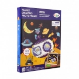 Pictură cu diamante – set creativ Spațiu cu ramă