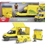 Set urban DHL cu camion de marfă 25 cm de la Dickie Toys