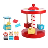 Carusel din lemn PETIT COLLAGE pentru copii de la 2 ani