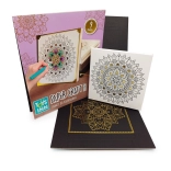 Carte de colorat mandale metalică – set de tablouri de colorat