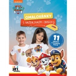 Carte de colorat cu imagini termotransferabile PAW PATROL