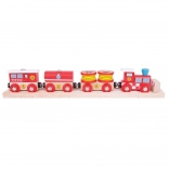 Trenul de Pompieri Bigjigs Rail