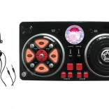 Pupitru mixer pentru copii cu microfon și efecte luminoase